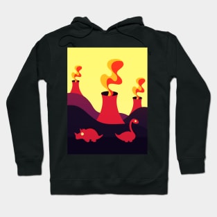 Dinos and Volcanos Hoodie